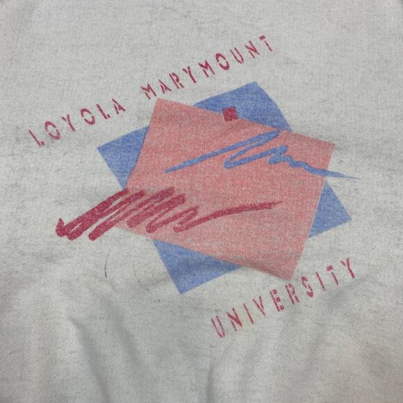 Vintage 80s 90s Loyola Marymont University Crewneck Sweatshirt Women's XL - Picture 2 of 11
